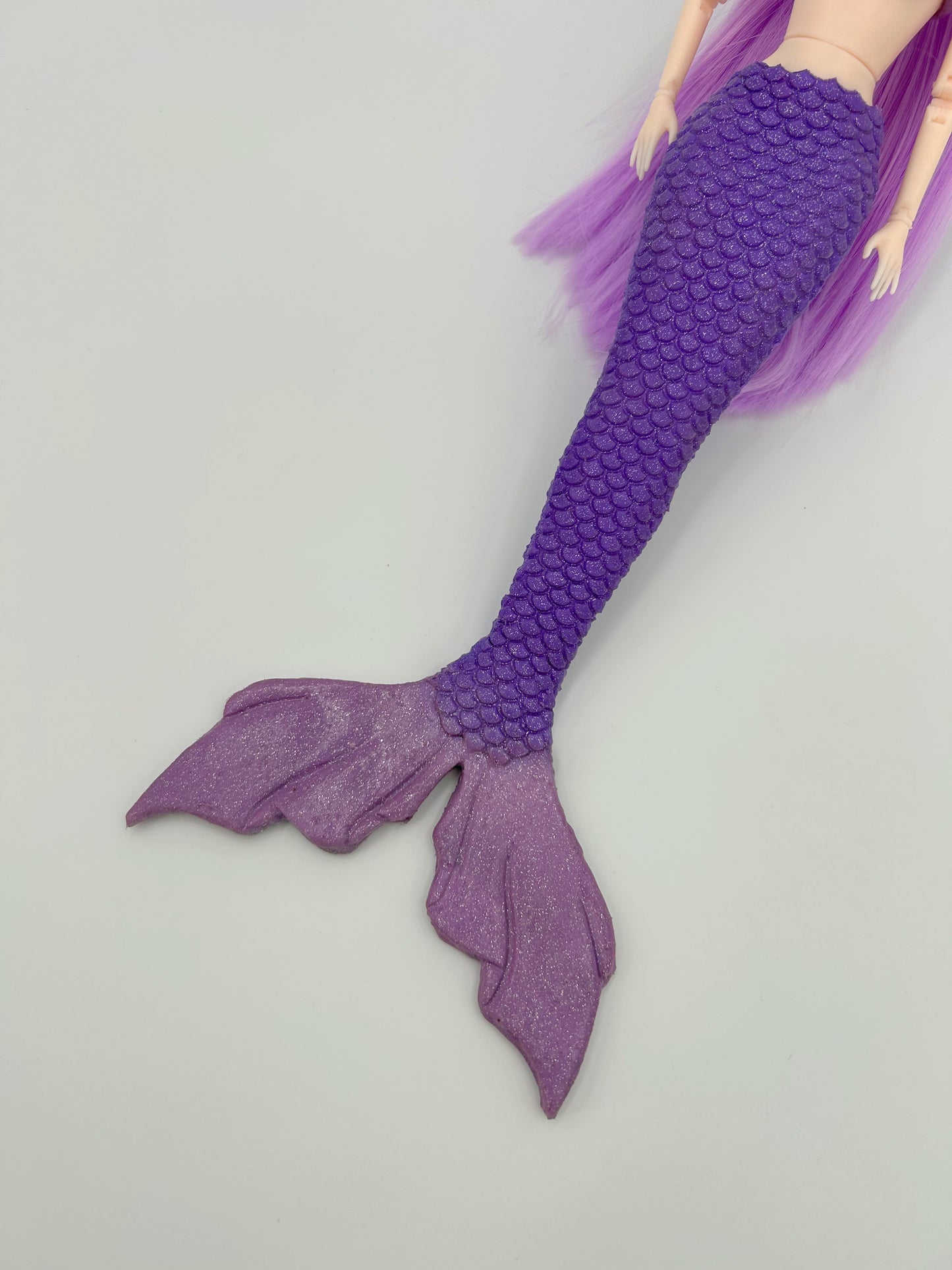 « Mermaid Melody » silicone mermaid tail for doll (doll not included)