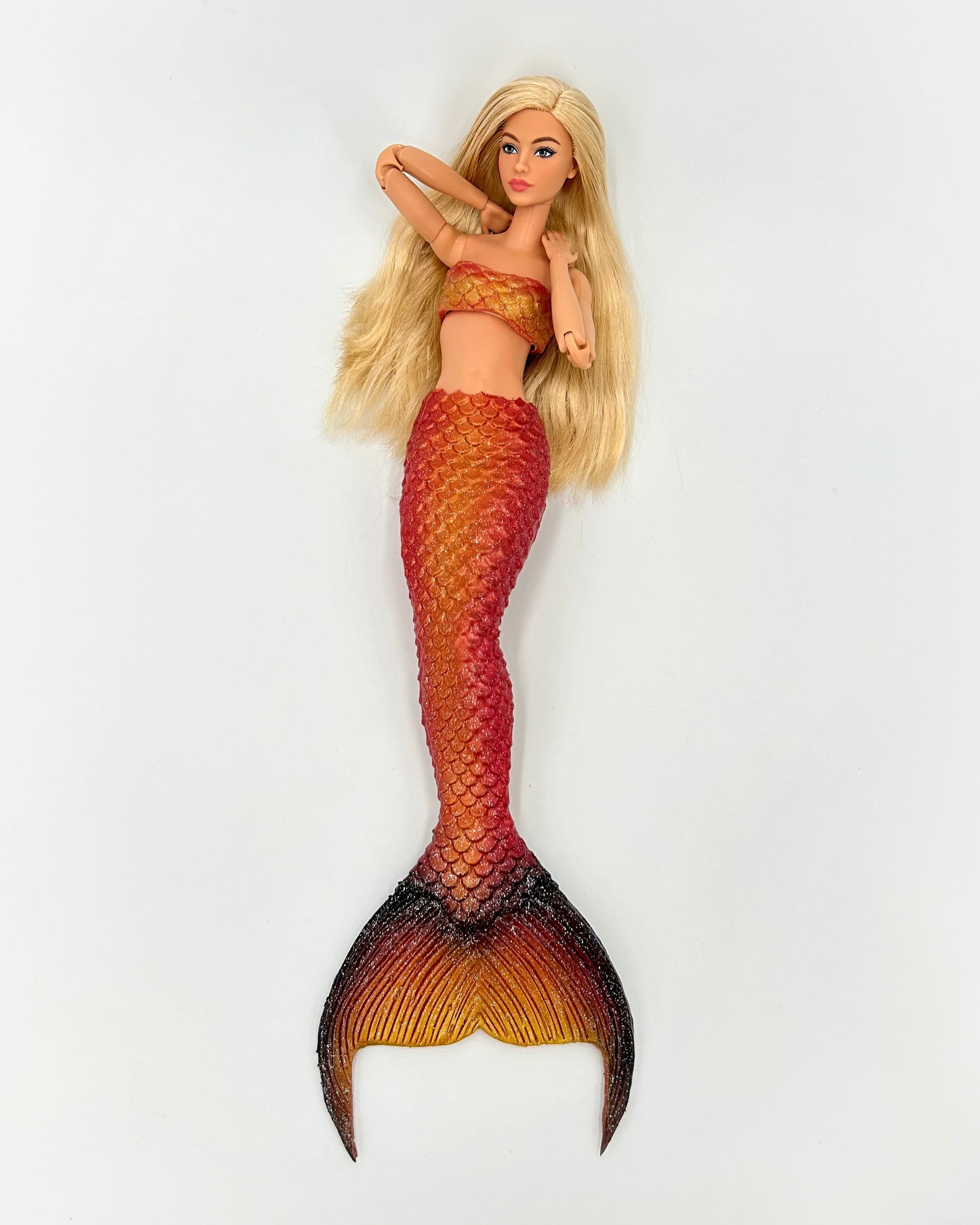 « Splash » silicone mermaid tail for doll (doll not included)