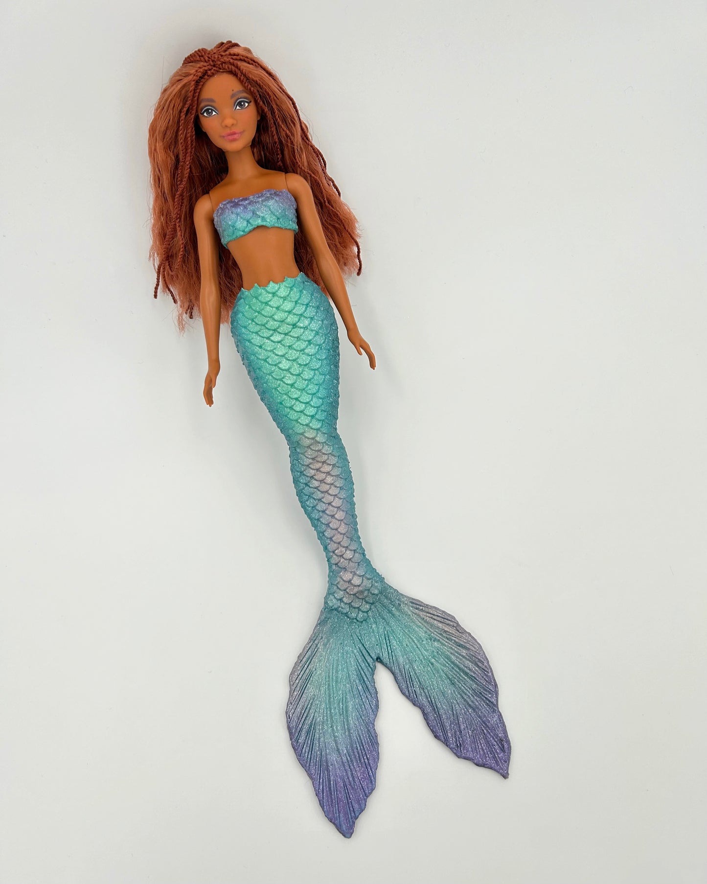 « Ariel live action » silicone mermaid tail for doll (doll not included)