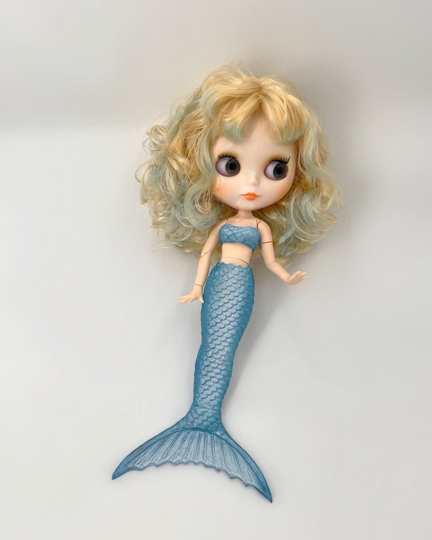 « Aquamarine » silicone mermaid tail for doll (doll are not included)