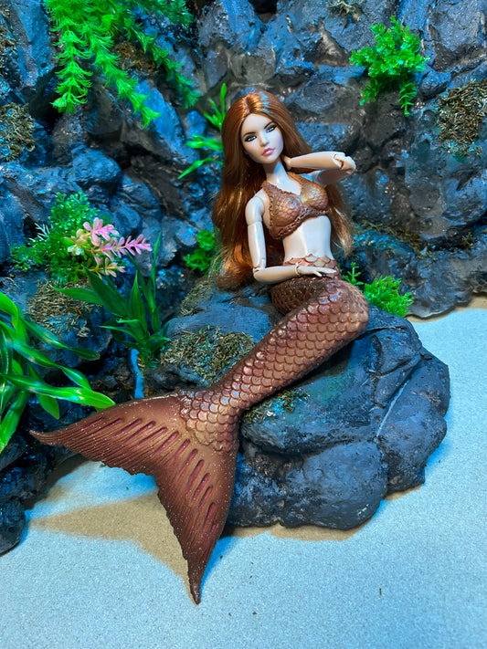 « Eclipse » silicone mermaid tail for doll (doll not included)